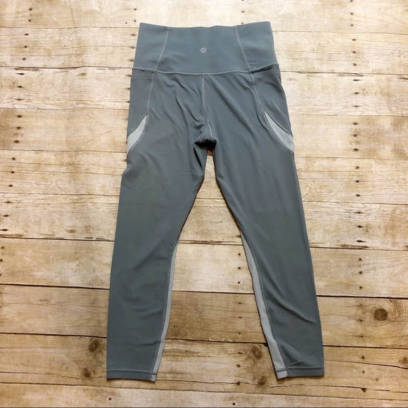 Athleta Salutation Stash Pocket 7/8 Tight Leggings Sage Green - Picture 2 of 13